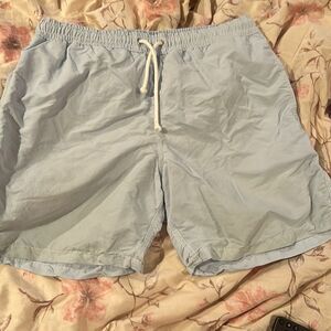 Hartford Men’s Swim Trunks Great  Condition, size M, soft Light Blue